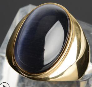 Stainless Steel Titanium Faux Opal Rings