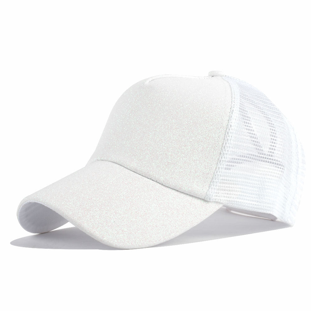 Sequins Ponytail Baseball Caps