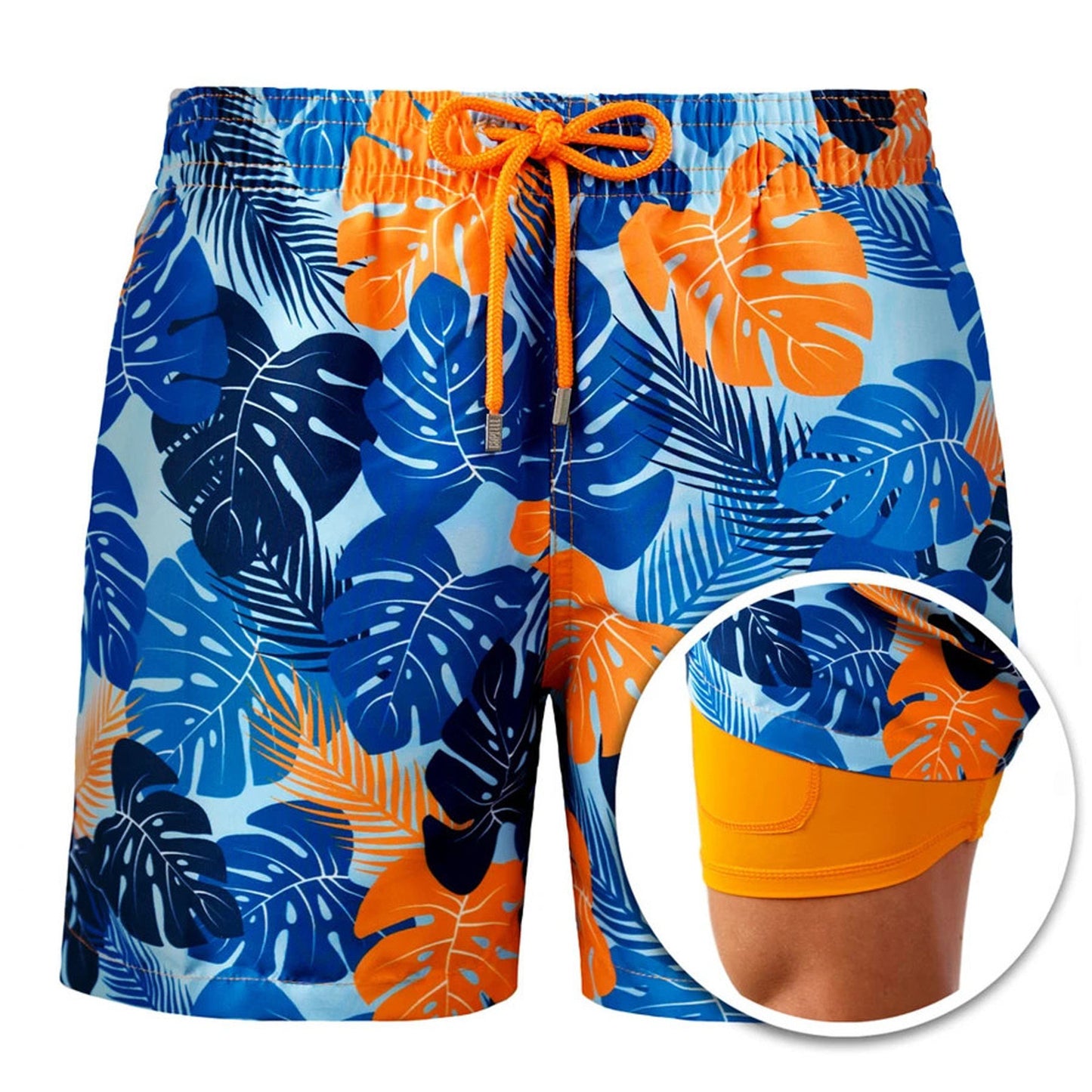 Double Layer Sport Polyester Shorts