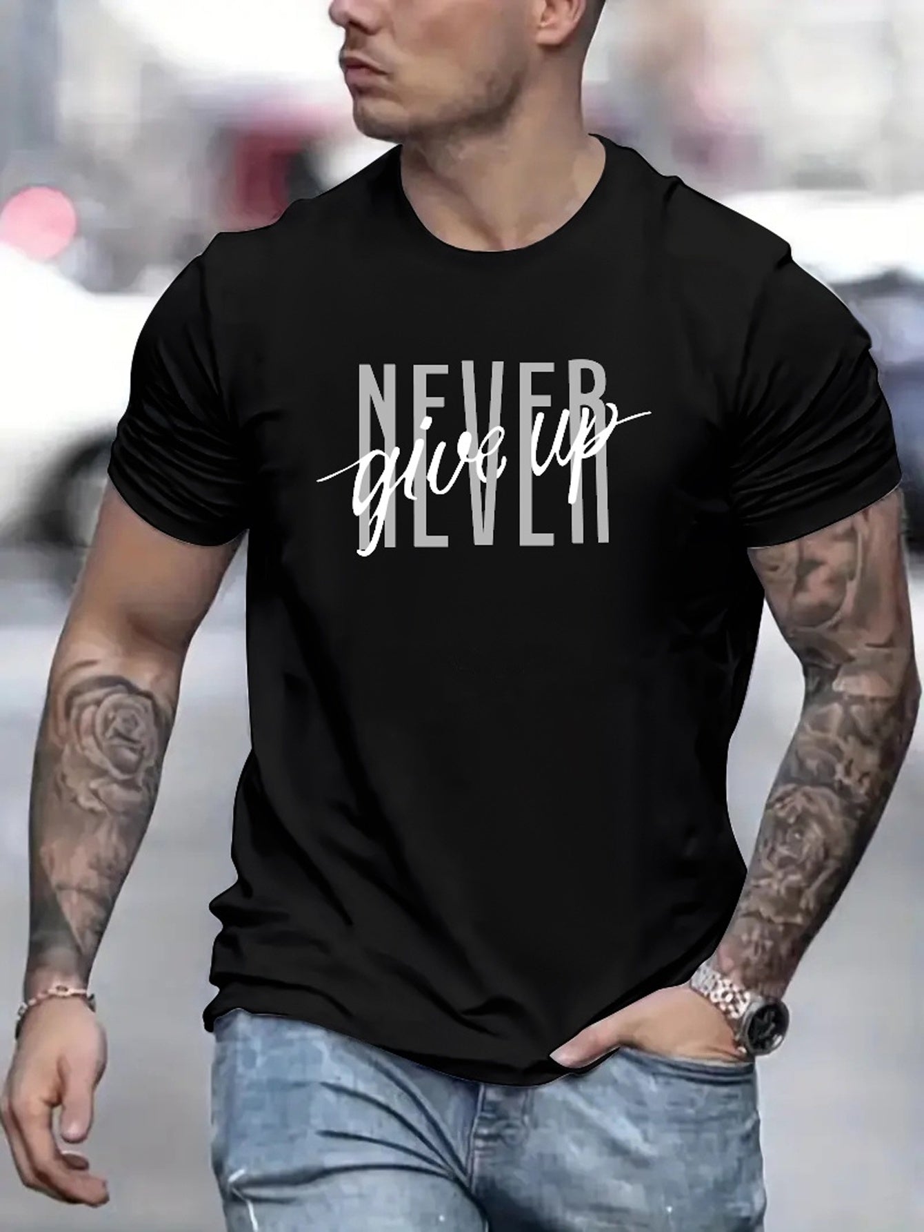 Never Give Up T-Shirt