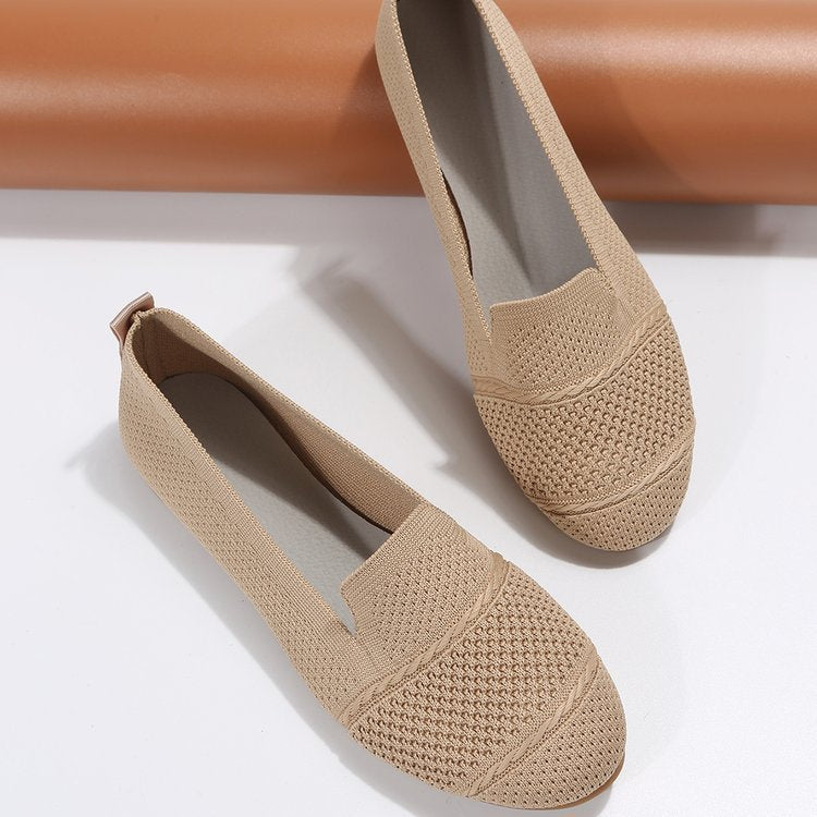 Round Toe Soft Sole Slip On Loafer Ballet Flats
