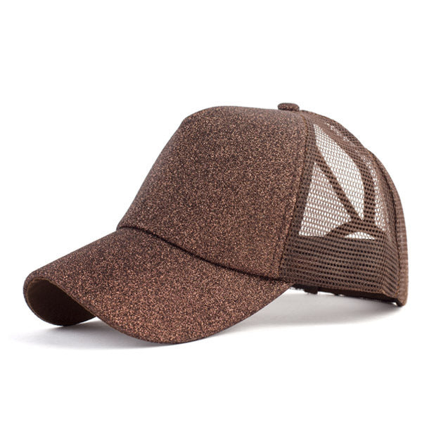 Sequins Ponytail Baseball Caps