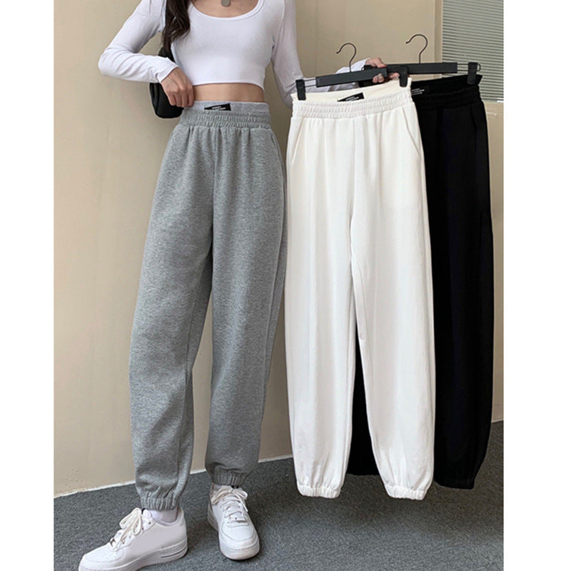 Women’s High Waist Slim Straight Track Pants
