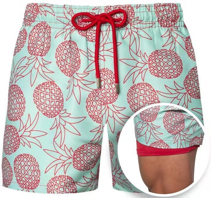 Double Layer Sport Polyester Shorts