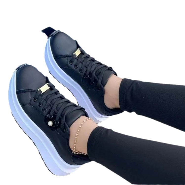 Women's Platform Lace-up Shoes