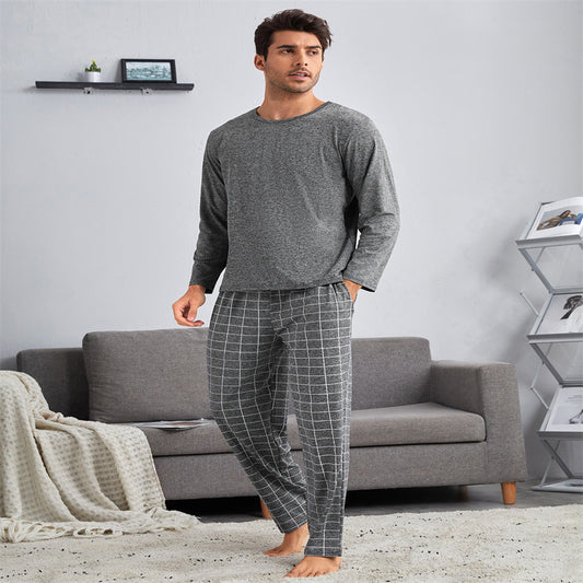 Thin Section Plaid Loungewear